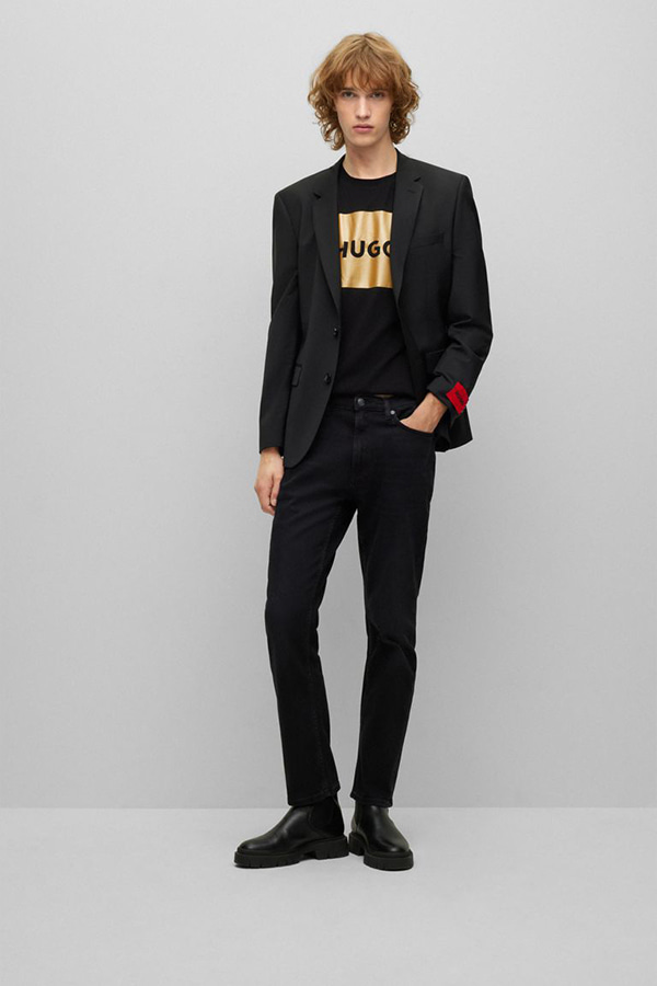 T-SHIRT HUGO - 001 BLACK